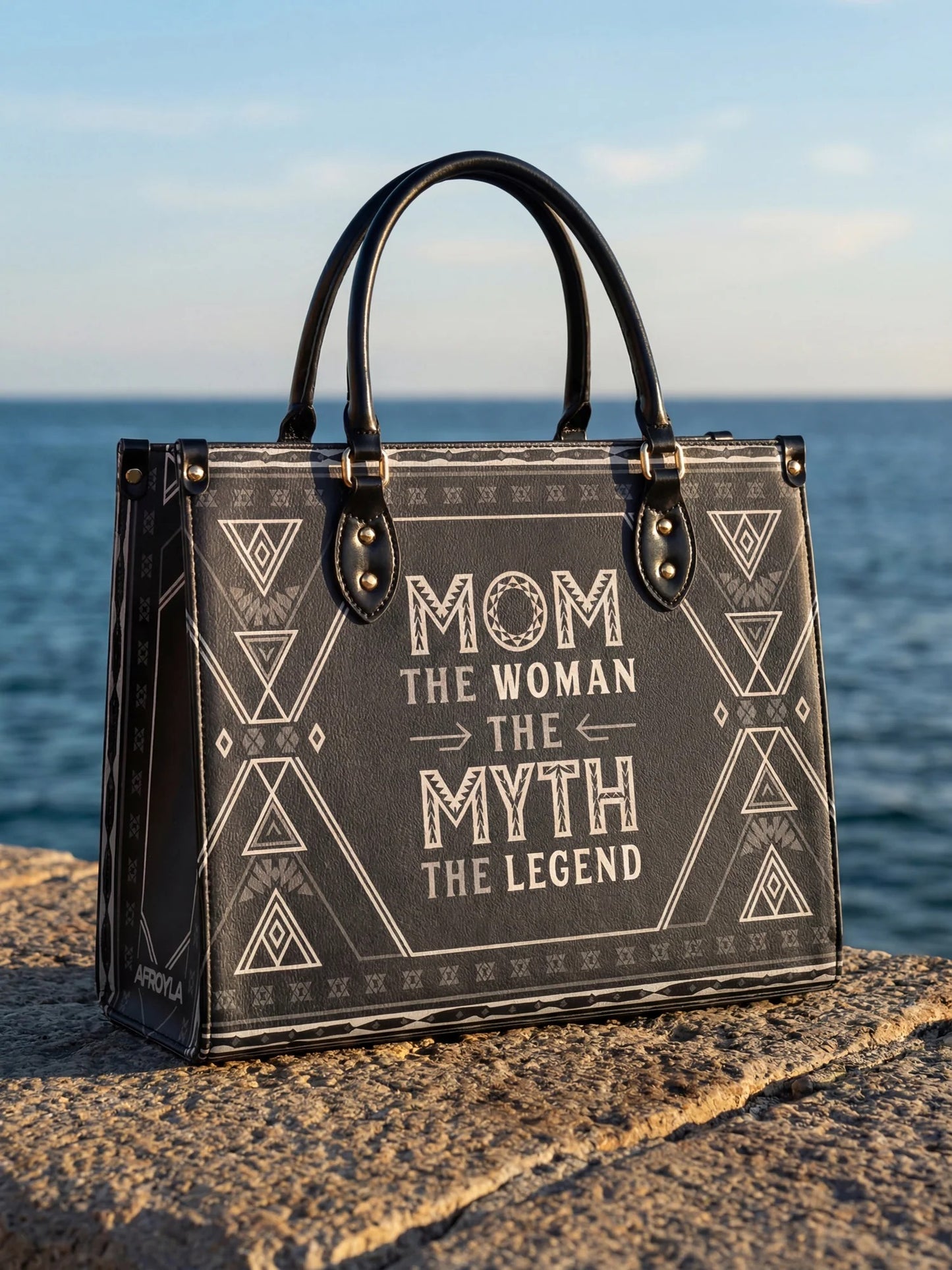 Afroyla "Mamalore" Leather Handbag
