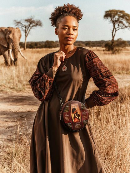 Afroyla "Mamoya" Circle Crossbody Bag