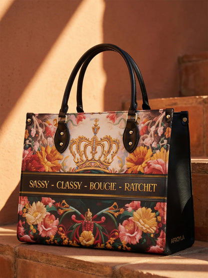 Afroyla "Naija Royale" Leather Handbag