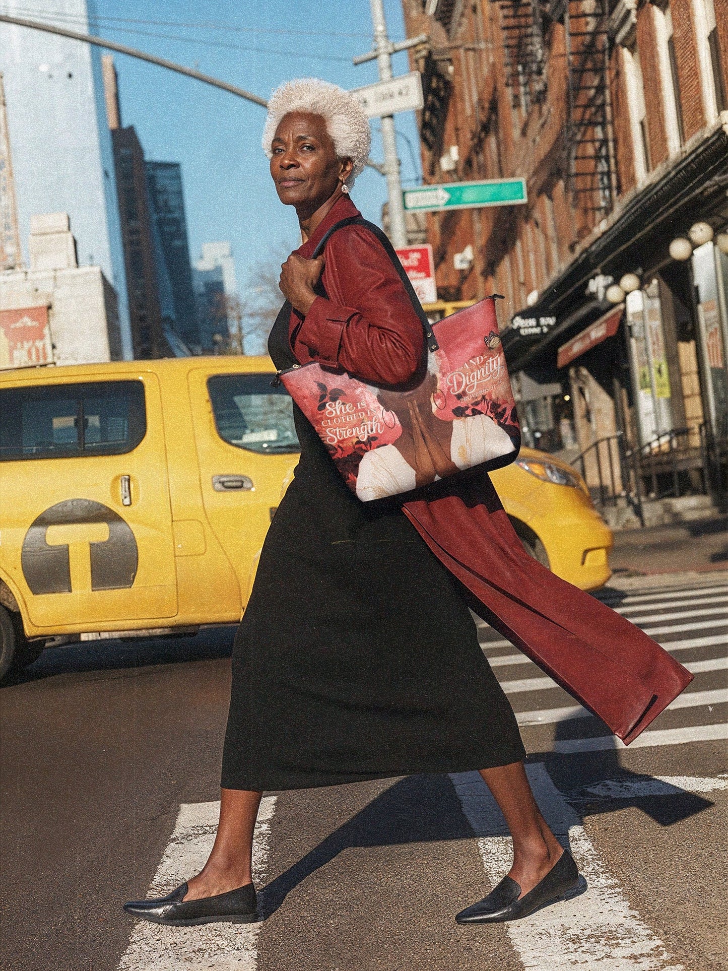 Afroyla "Namisa" Leather Tote Bag