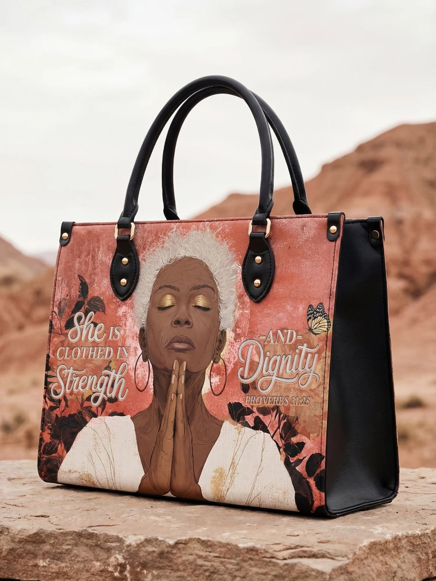 Afroyla "Namisa" Leather Handbag