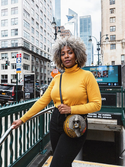 Afroyla "Nandeka" Circle Crossbody Bag
