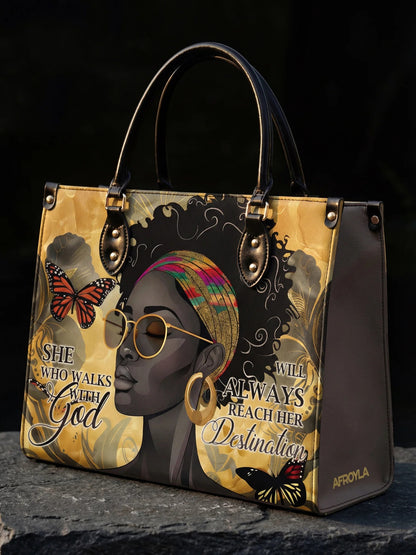 Afroyla "Njia" Leather Handbag