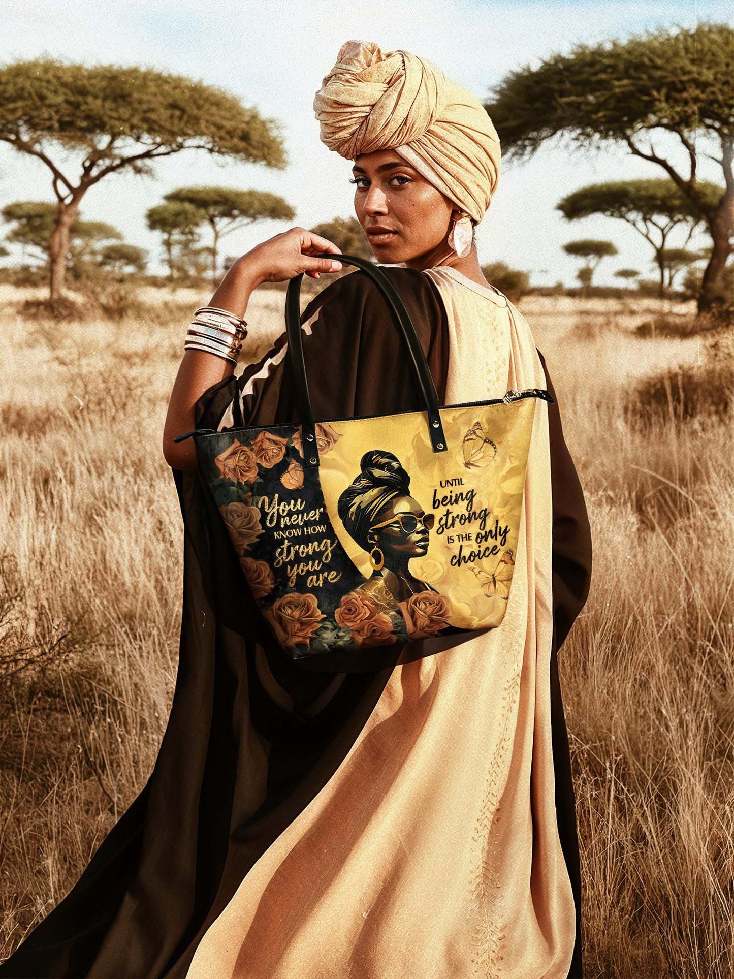 Afroyla "Siyanda" Leather Tote Bag
