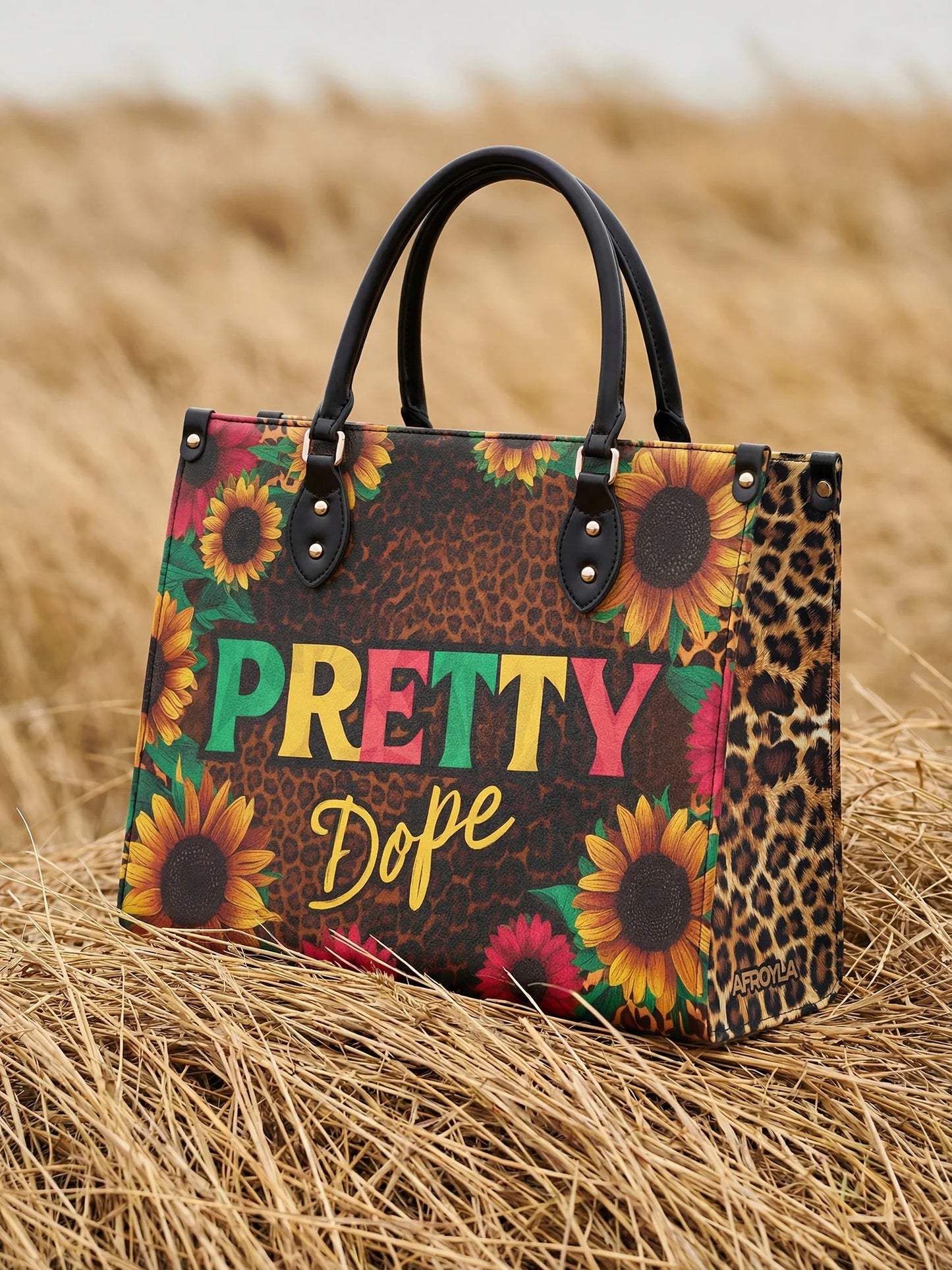 Afroyla "Solya" Leather Handbag