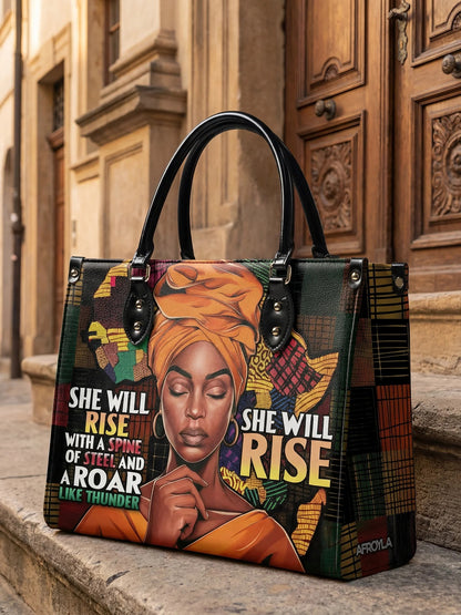 Afroyla "Thundara" Leather Handbag