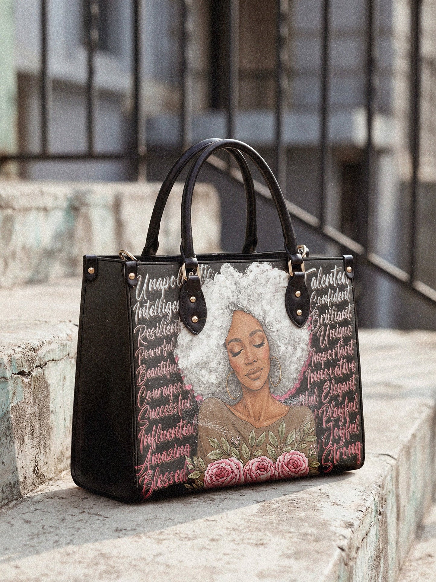 Afroyla "Zalina" Leather Handbag
