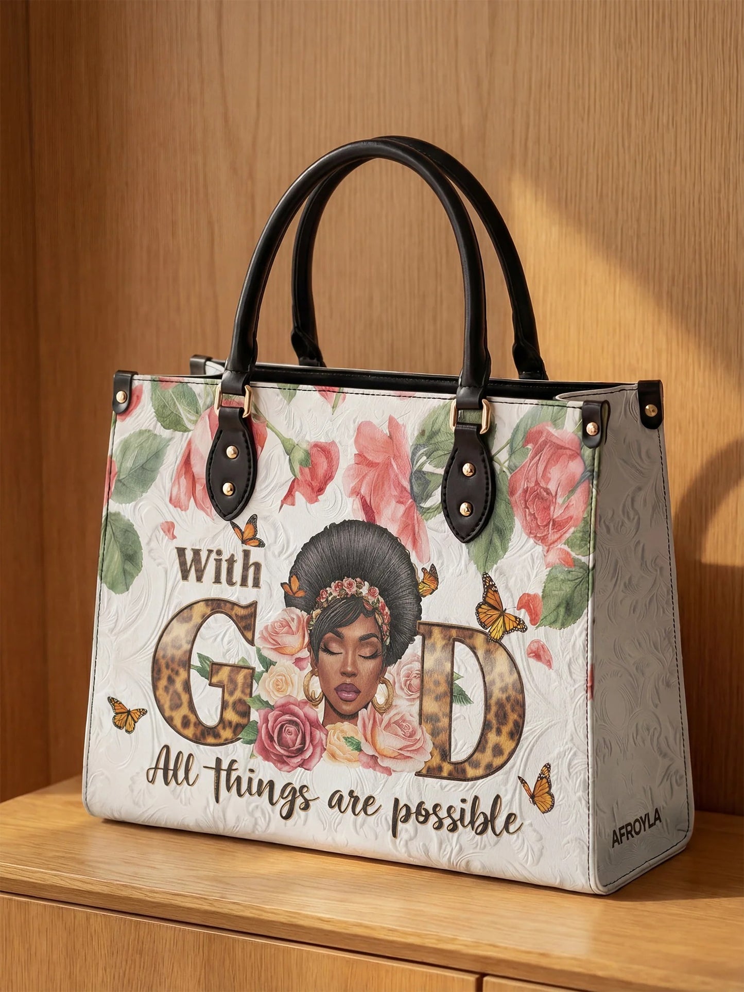 Afroyla "Zanira" Leather Handbag