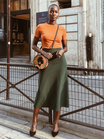 Afroyla "Baldisa" Circle Crossbody Bag