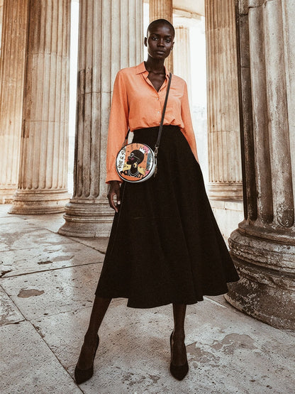 Afroyla "Baridi" Circle Crossbody Bag