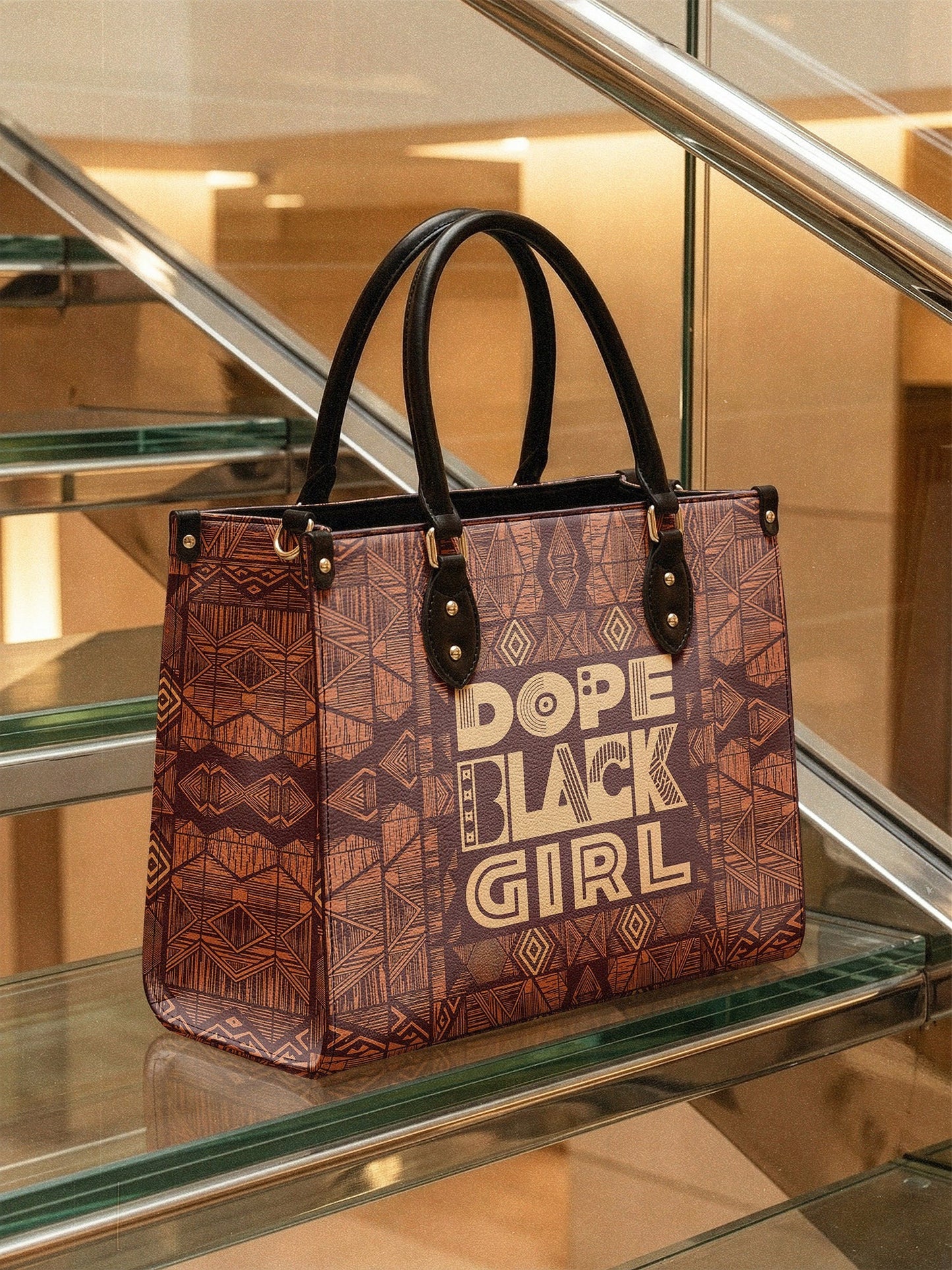 Afroyla "Dope Black Girl" Leather Handbag