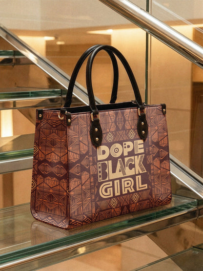 Afroyla "Dope Black Girl" Leather Handbag
