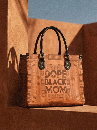 Afroyla "Dope Black Mom" Leather Handbag