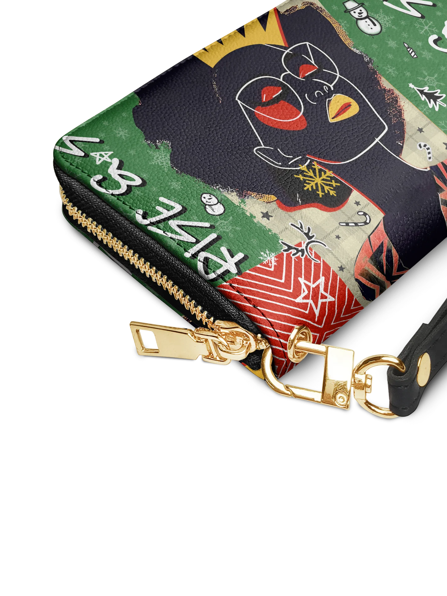 Afroyla "Aina" Lime Pop Xmas Wallet