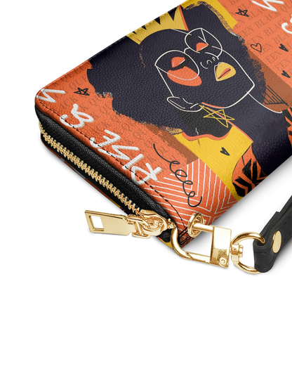 Afroyla "Aina" Orange Sorbet Wallet