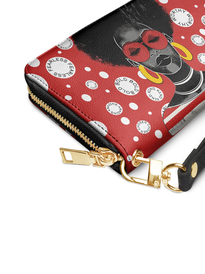 Afroyla "Fahari" Strawberry Pop Wallet