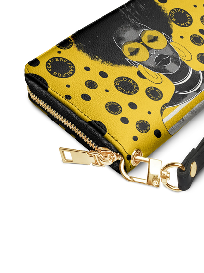 Afroyla "Fahari" Marigold Pop Wallet