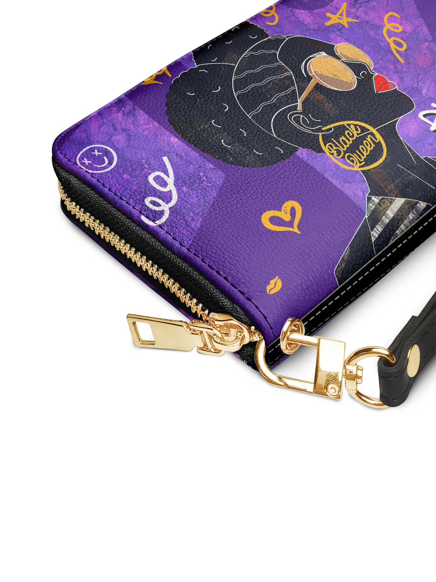 Afroyla "Sanaa" Purple Crayon Wallet