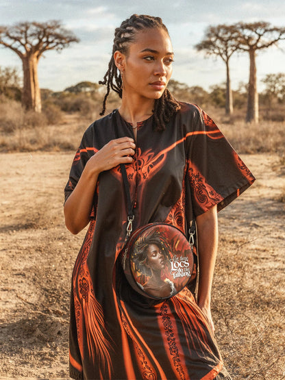 Afroyla "Locella" Circle Crossbody Bag