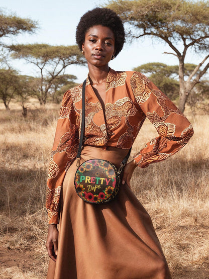 Afroyla "Solya" Circle Crossbody Bag