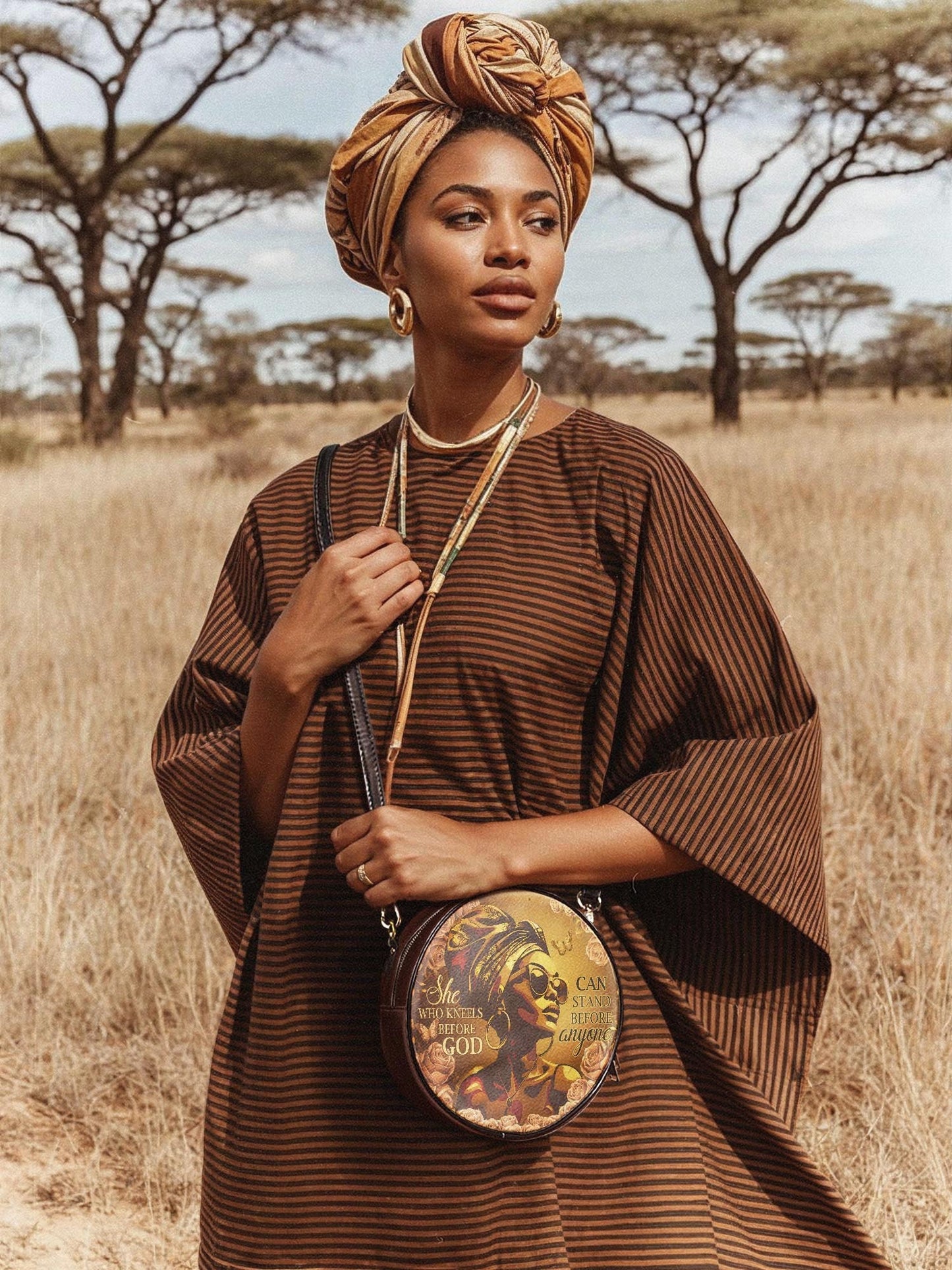 Afroyla "Godfidence" Circle Crossbody Bag