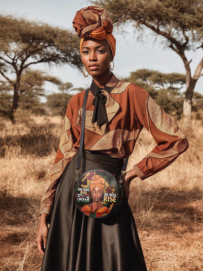 Afroyla "Thundara" Circle Crossbody Bag