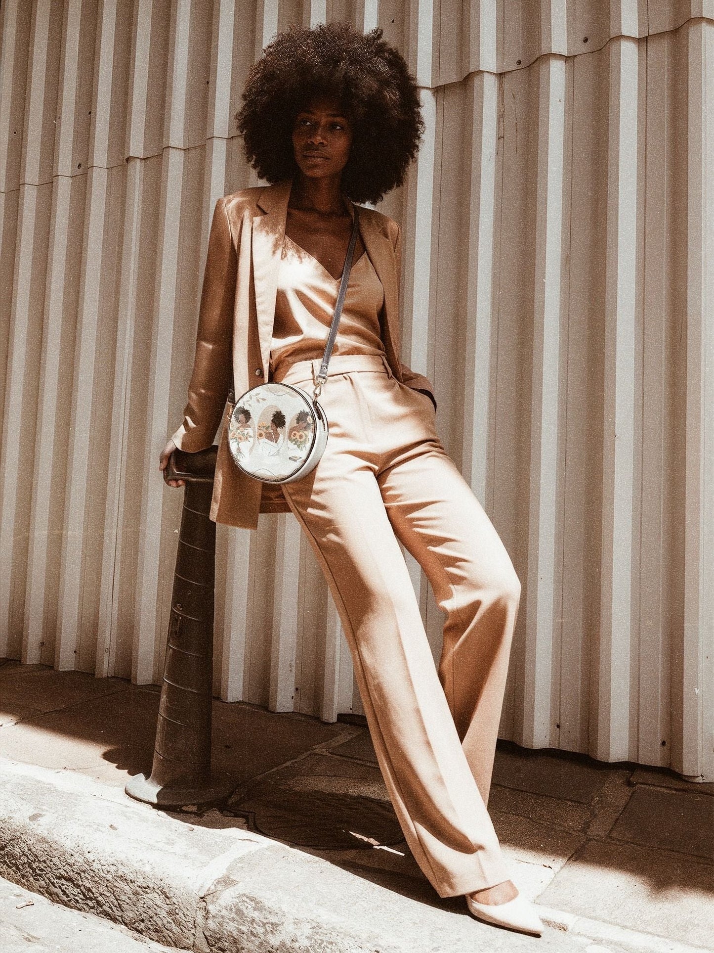 Afroyla "Solina" Circle Crossbody Bag