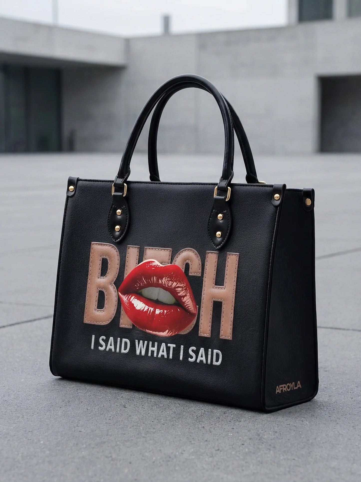 Afroyla "Teyana" Leather Handbag