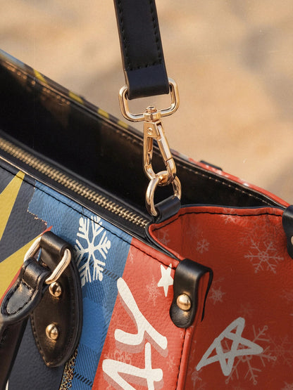 Afroyla "Aina" Frosted Cherry Leather Handbag