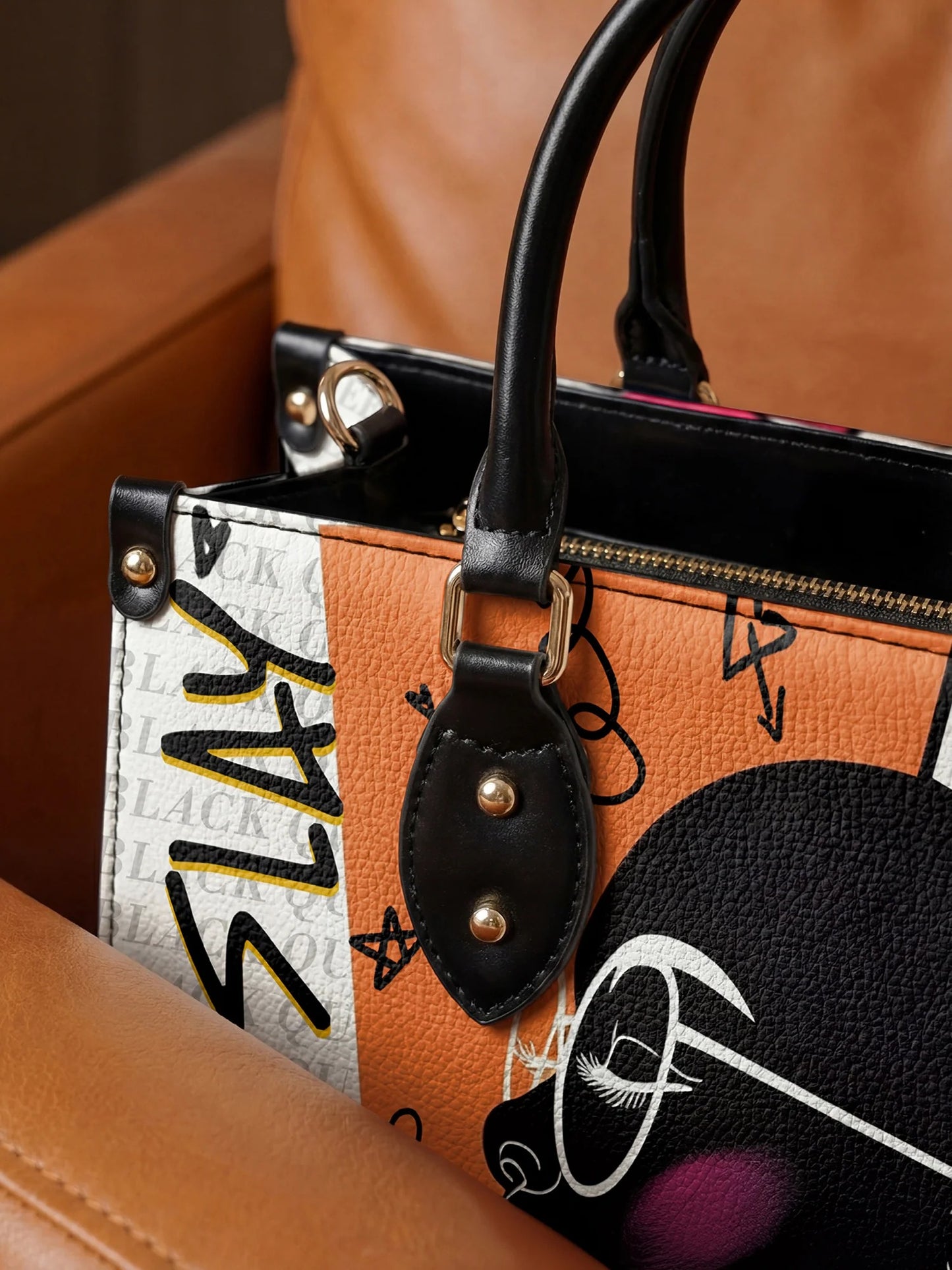 Afroyla "Baridi" Leather Handbag
