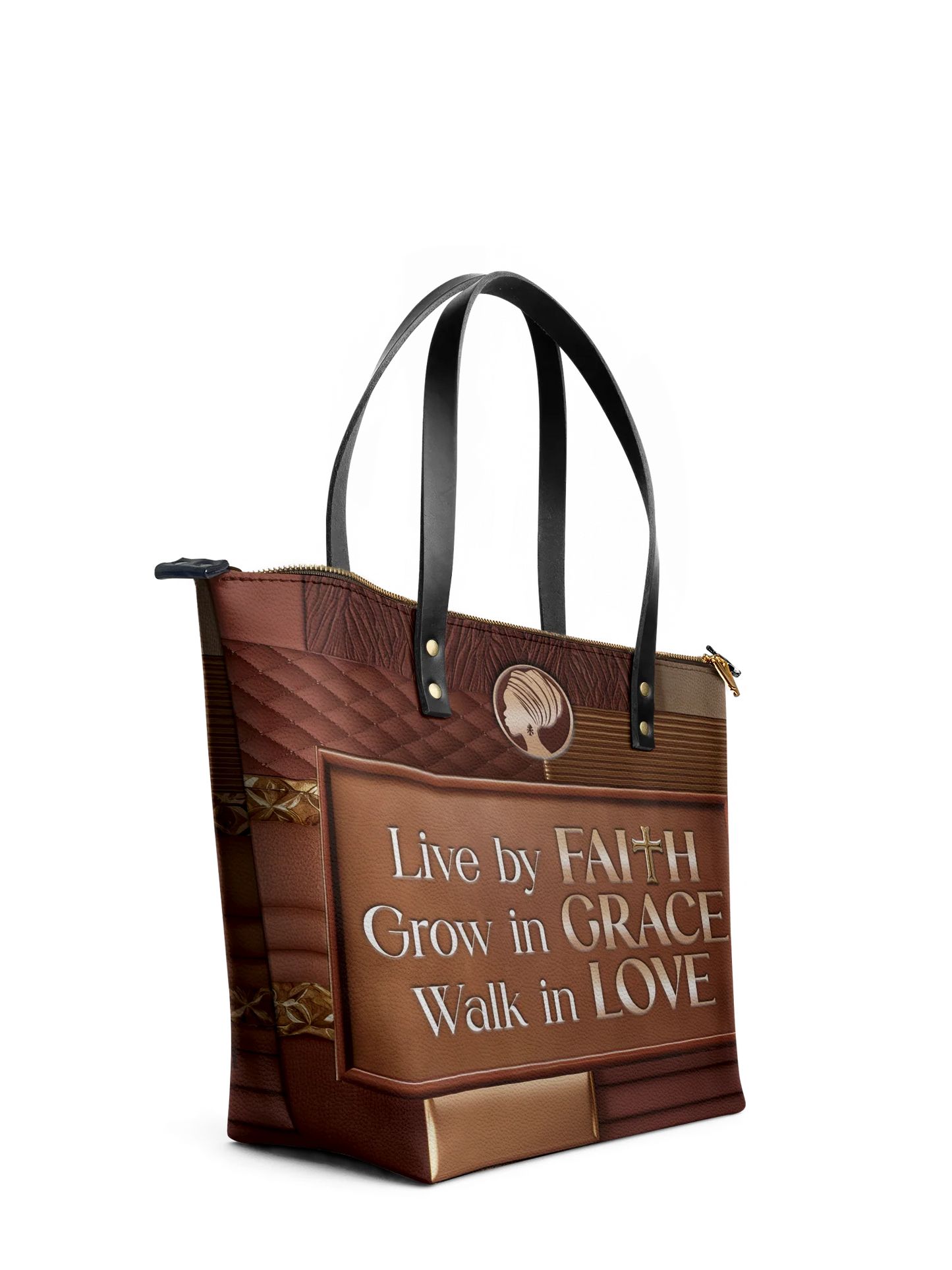 Afroyla "Eliora" Leather Tote Bag