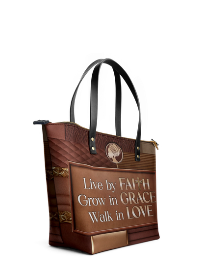 Afroyla "Eliora" Leather Tote Bag