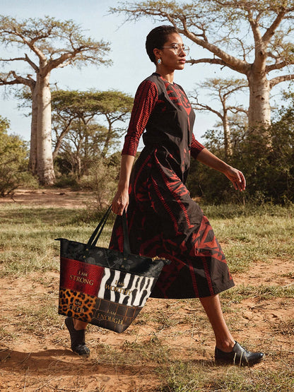 Afroyla "Kadia" Leather Tote Bag