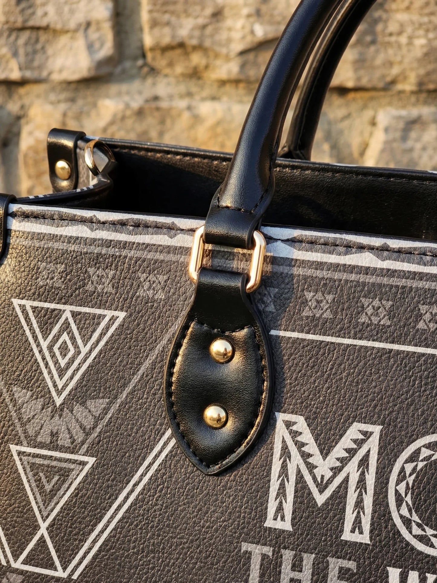 Afroyla "Mamalore" Leather Handbag