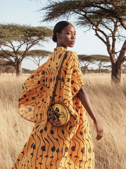 Afroyla "Siyanda" Circle Crossbody Bag
