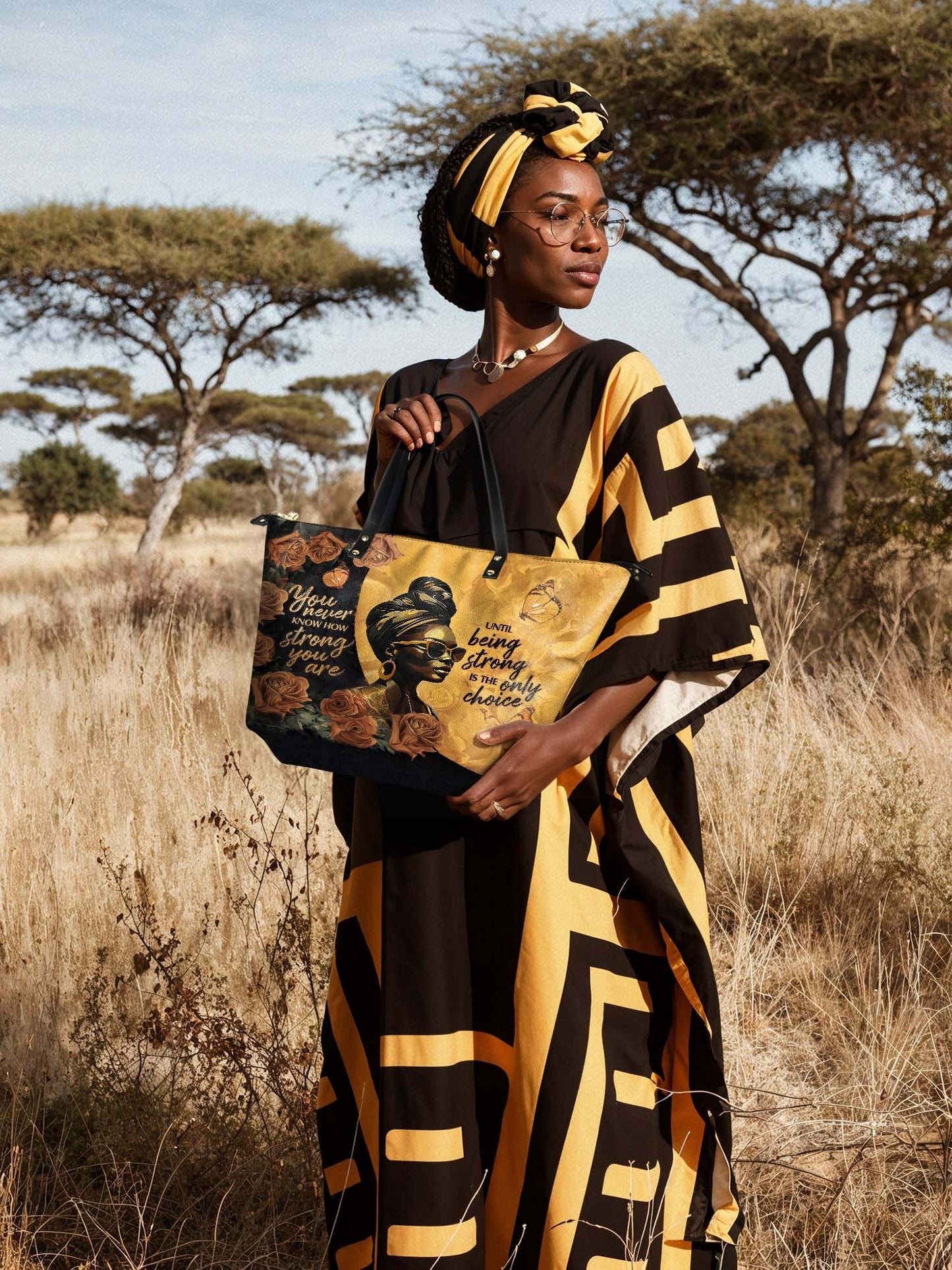 Afroyla "Siyanda" Leather Tote Bag