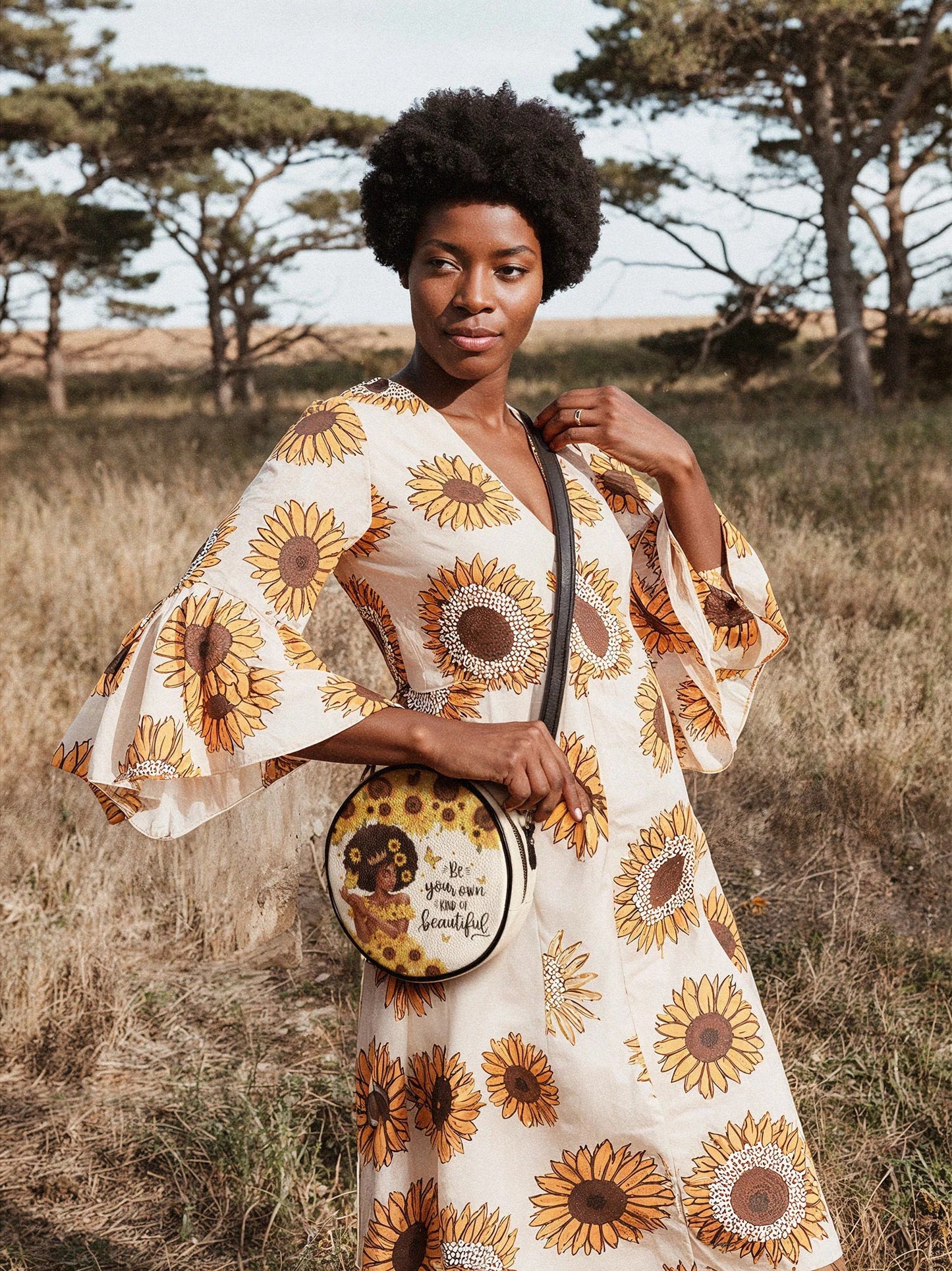 Afroyla "Zuriya" Circle Crossbody Bag