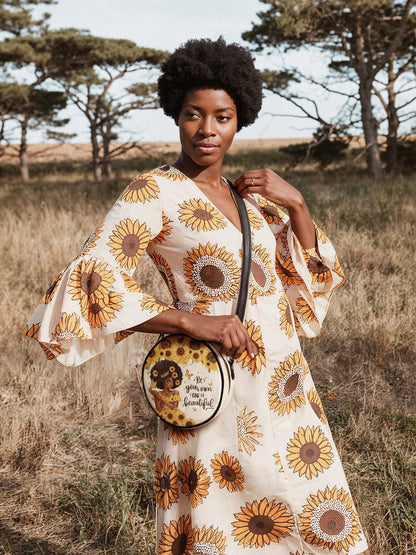 Afroyla "Zuriya" Circle Crossbody Bag