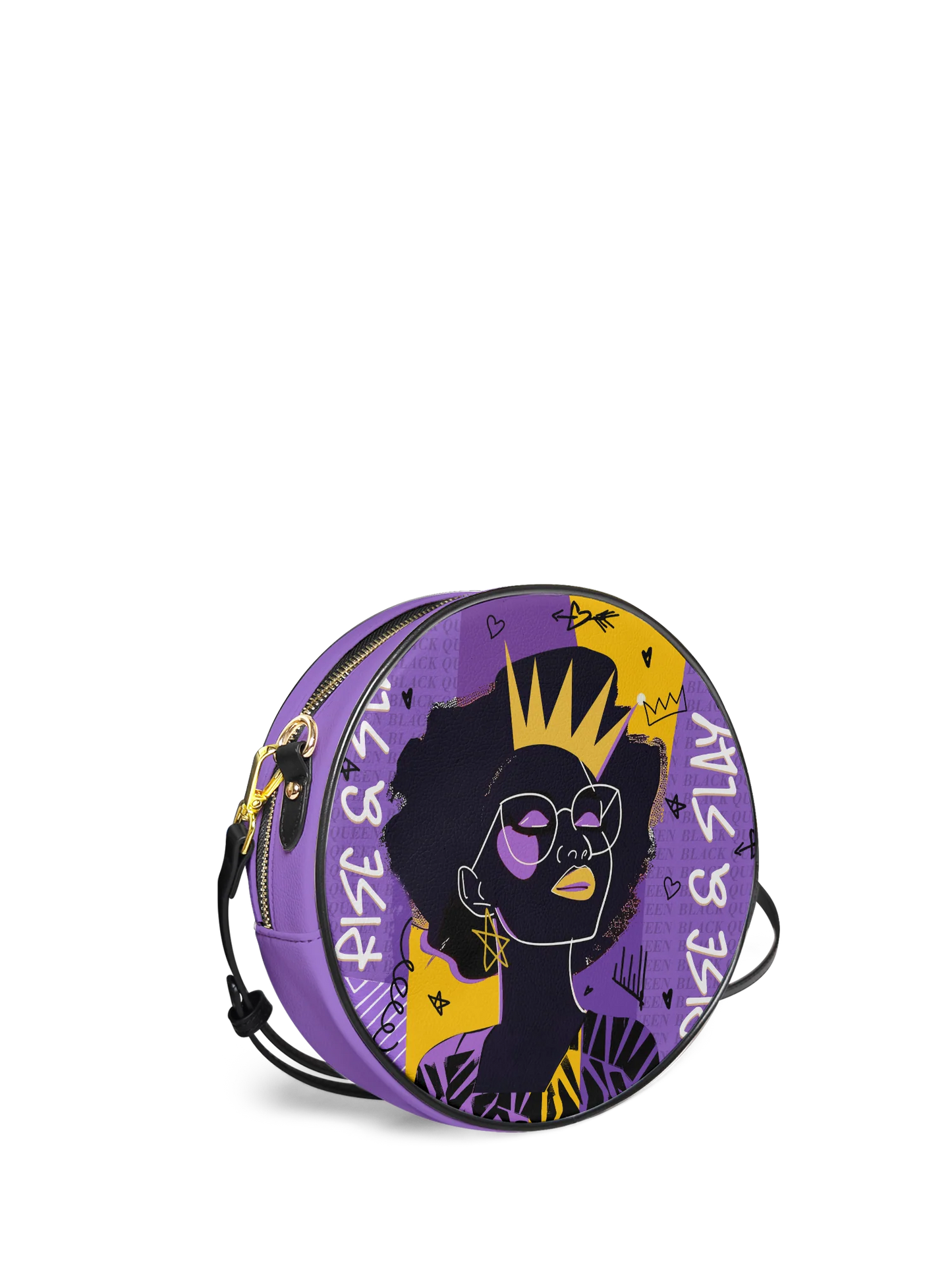 Afroyla "Aina" Grape Soda Circle Crossbody Bag