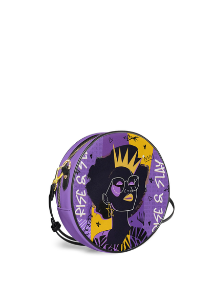 Afroyla "Aina" Grape Soda Circle Crossbody Bag