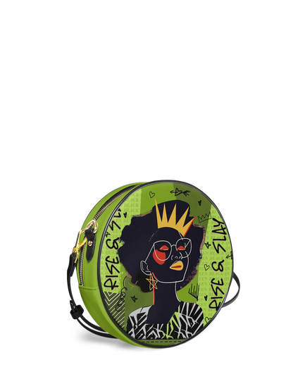 Afroyla "Aina" Lime Pop Circle Crossbody Bag