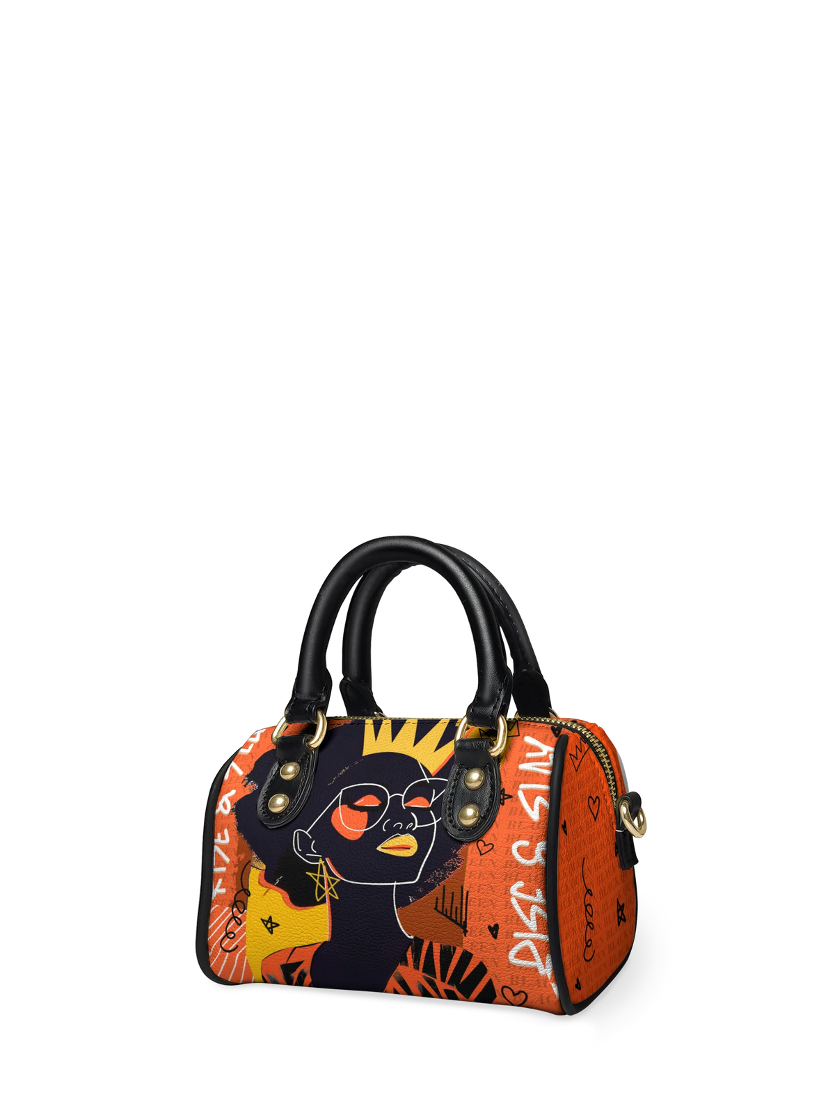 Afroyla "Aina" Orange Sorbet Mini Satchel