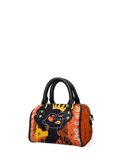 Afroyla "Aina" Orange Sorbet Mini Satchel