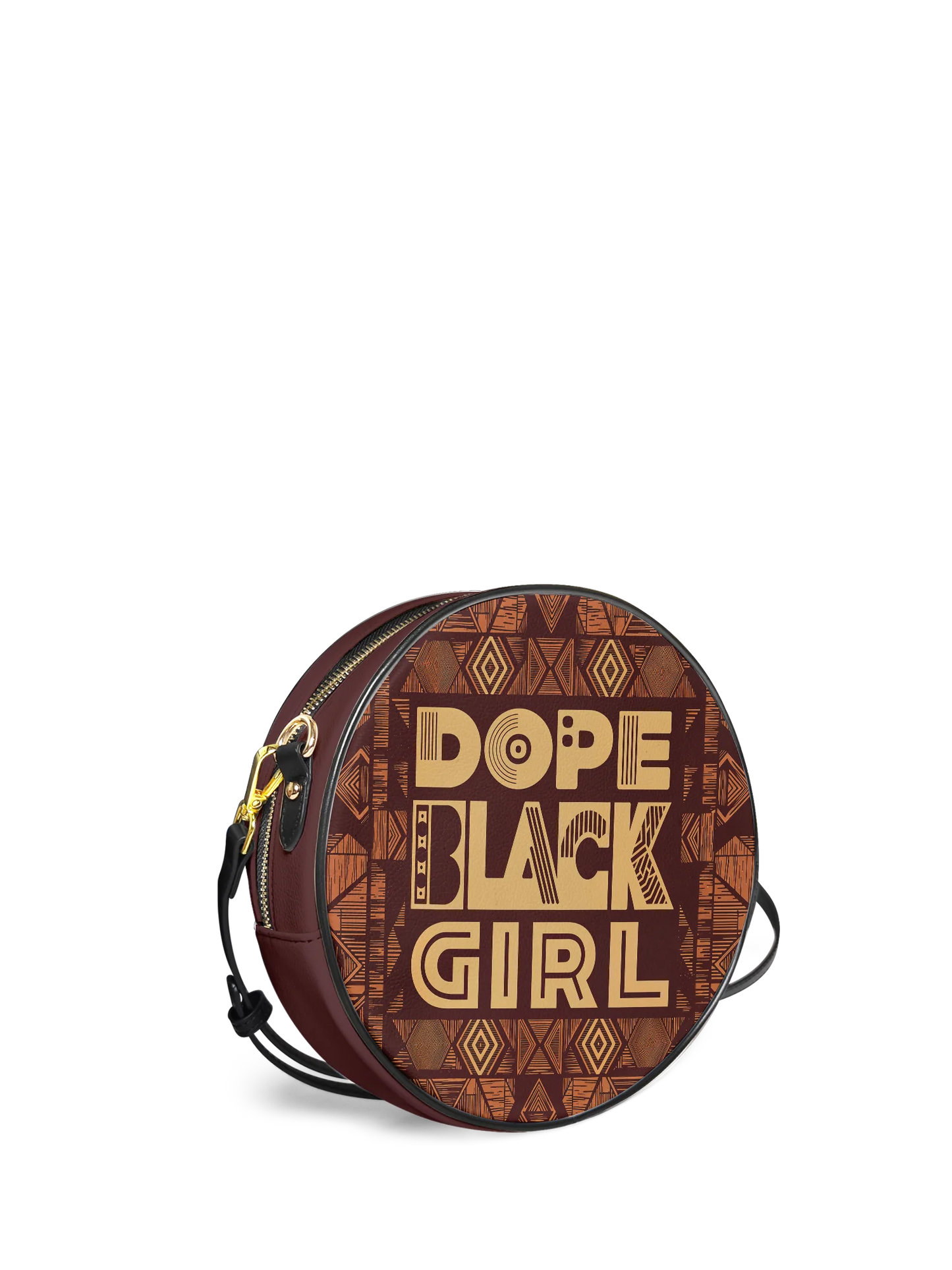 Afroyla "Dope Black Girl" Circle Crossbody Bag
