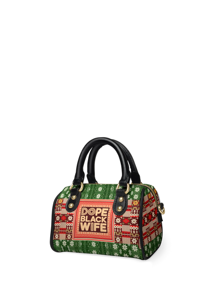 Afroyla "Dope Black Wife" Frosted Pine Mini Satchel