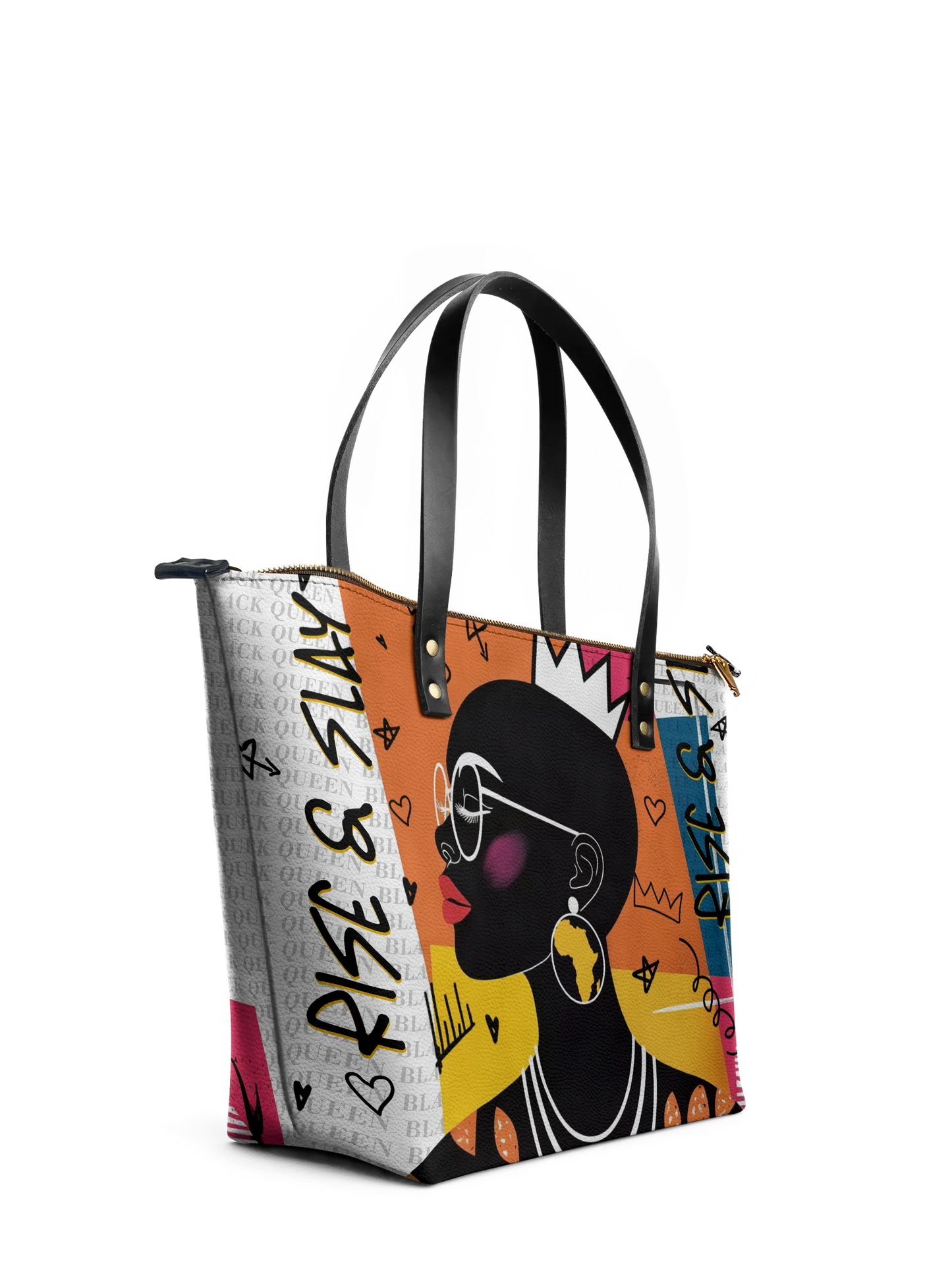 Afroyla "Baridi" Leather Tote Bag
