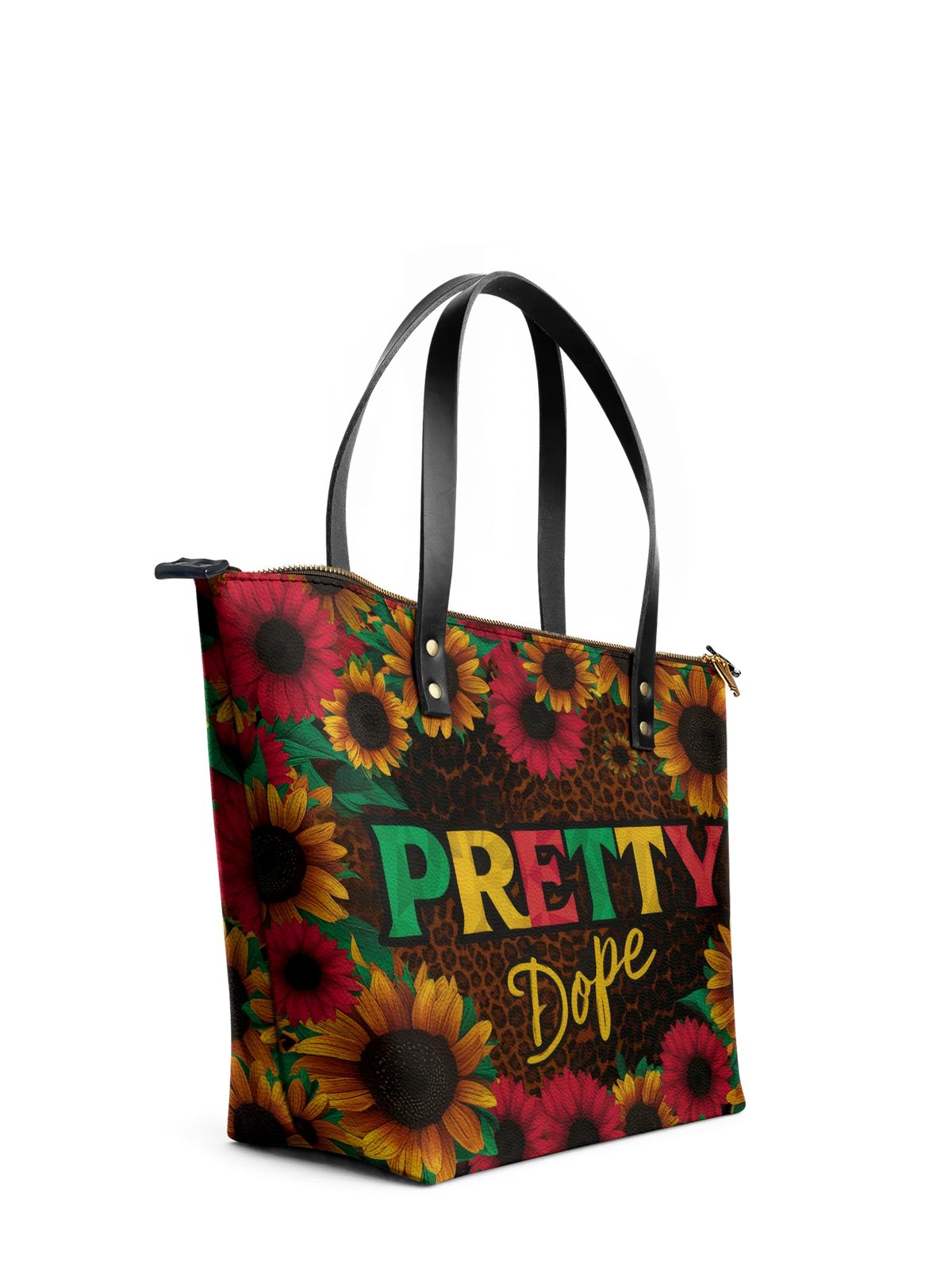 Afroyla "Solya" Leather Tote Bag