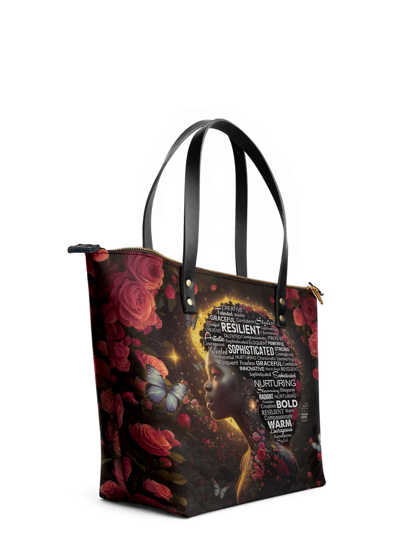 Afroyla "Aurenna" Leather Tote Bag