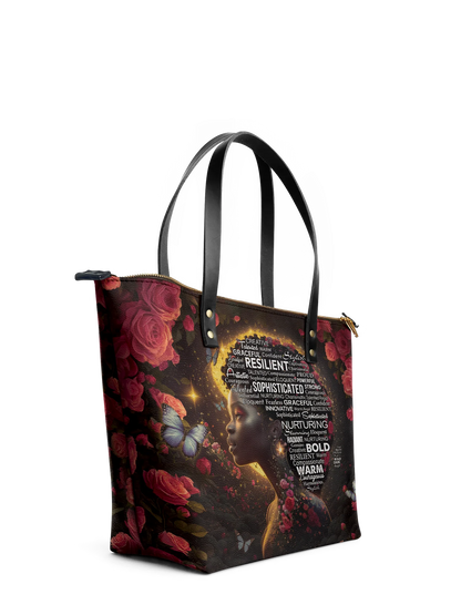 Afroyla "Aurenna" Leather Tote Bag