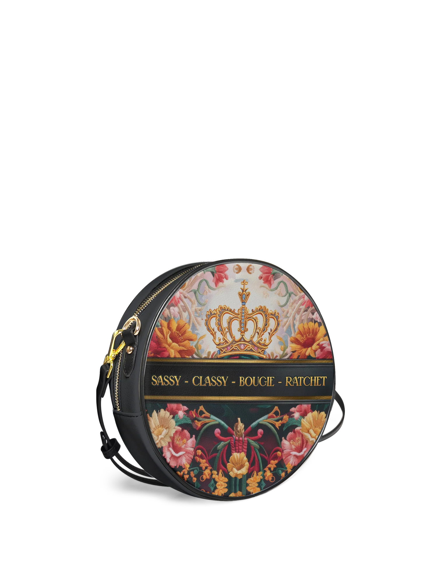 Afroyla "Naija Royale" Circle Crossbody Bag